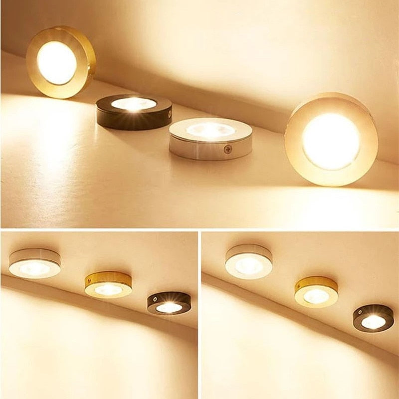 Surface Mounted Ultra-Thin LED Downlights 5W 9W 12W 15W 18W COB ceiling without driver Spot lights AC90-260V Wardrobe, bookcase lamp