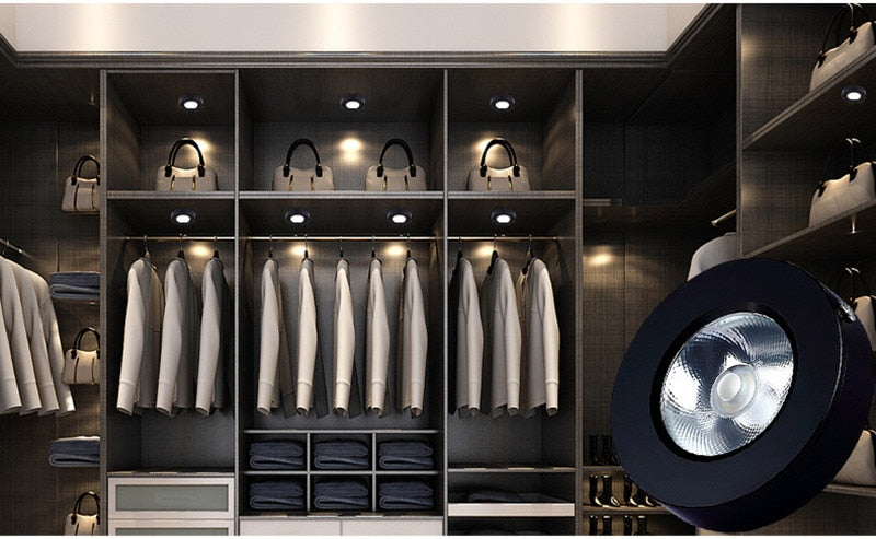 Surface Mounted Ultra-Thin LED Downlights 5W 9W 12W 15W 18W COB ceiling without driver Spot lights AC90-260V Wardrobe, bookcase lamp