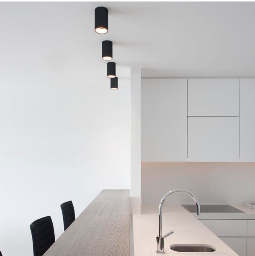 Round Dimmable Surface Mounted LED Downlights 7W 9W 12W 15W COB LED Ceiling Spot Lights AC110-220V LED Lamp Indoor Lighting