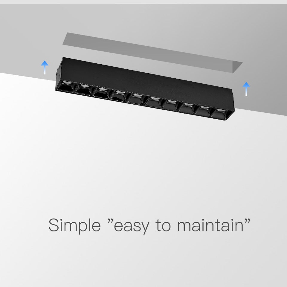 Frameless LED Ceiling Lamp Track Light Recessed Dimmable Downlight Led Ceiling Light Interior Restaurant Corridor Aluminum Lamp