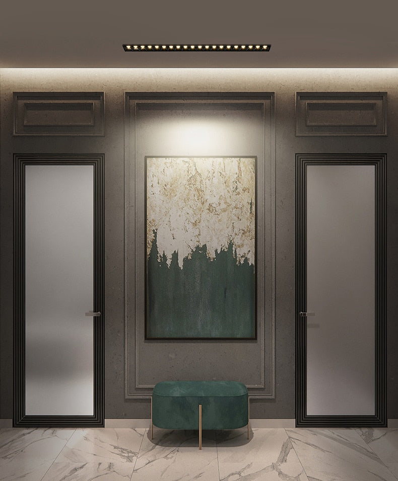 Frameless LED Ceiling Lamp Track Light Recessed Dimmable Downlight Led Ceiling Light Interior Restaurant Corridor Aluminum Lamp