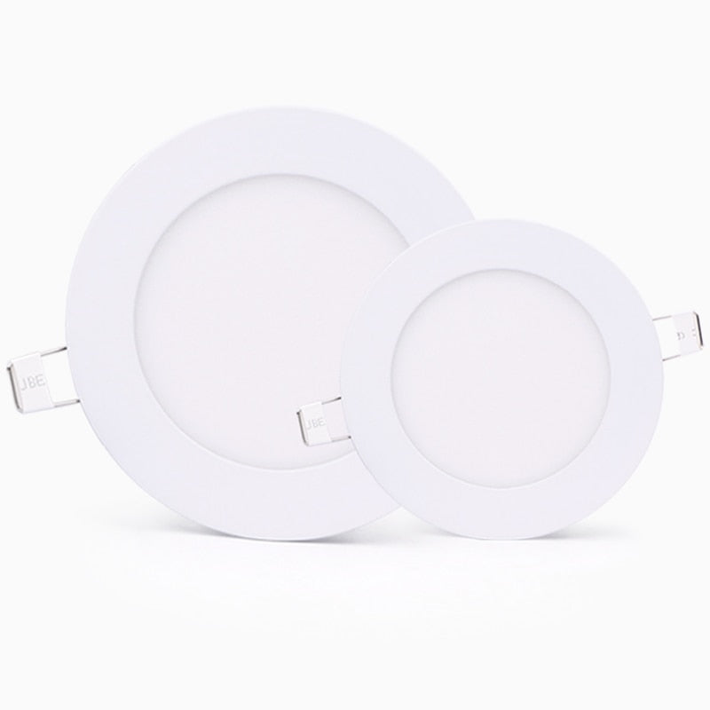 LED Panel Light Circular Downlight Recessed Bathroom 3W 4W 6W 9W 15W 18W 24W Ceiling Lamp AC85-265V Warm/Cold White
