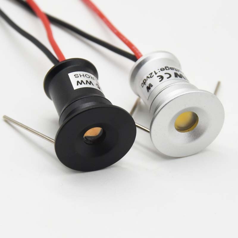 Downlight RGB 1W IP65 15mm 12V Mini LED Wall Stair Spot Light Bathroom Swimming Pool DJ Stage Sauna Kitchen Dining Spotlight