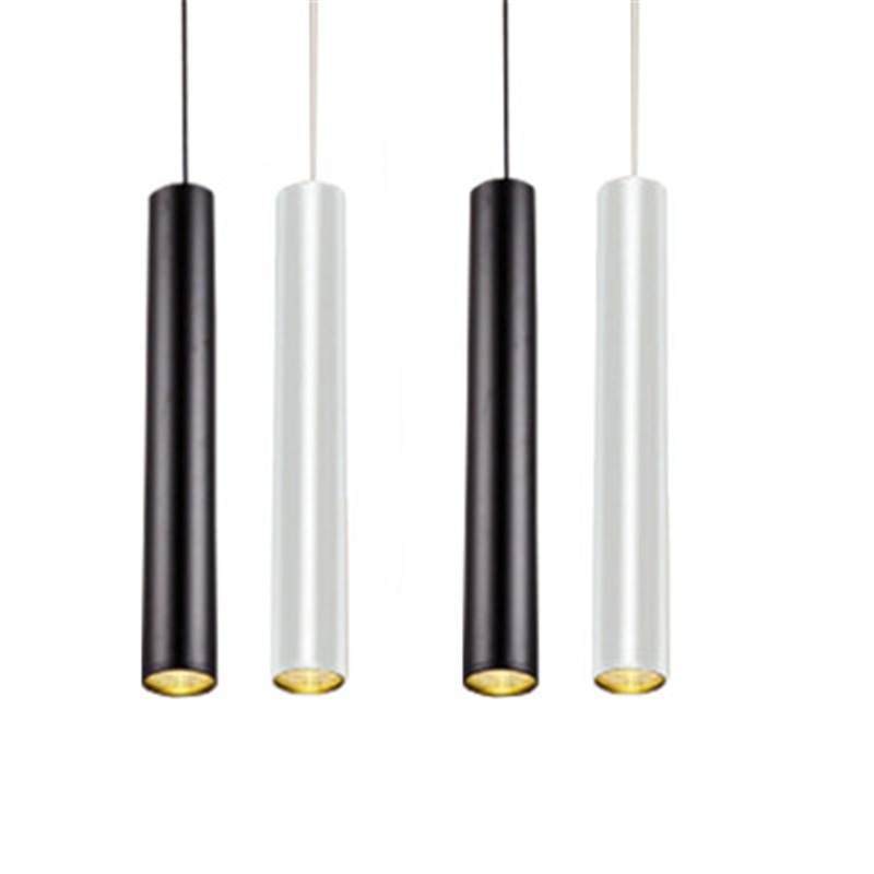 LED long light downlight 3W/7W/12W 20CM/30CM/60CM hanging COB ceiling light, long tube LED chandelier