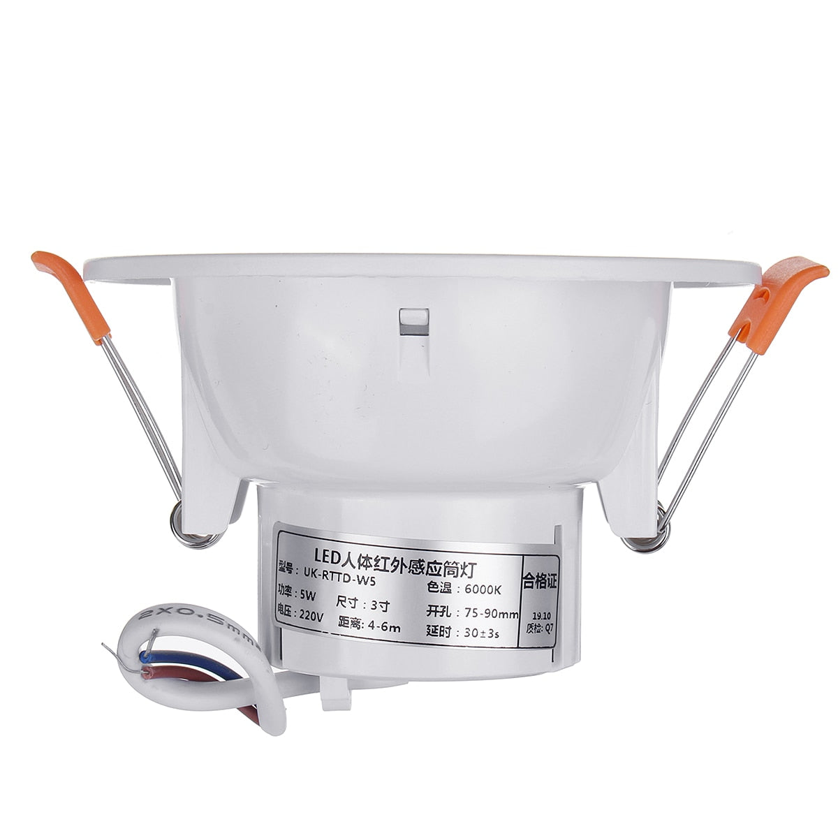 Round LED Recessed Downlight 5W/7W/9W 6500K LED Spotlight Ceiling Downlight With PIR Motion Sensor Indoor Lighting 110V-220V