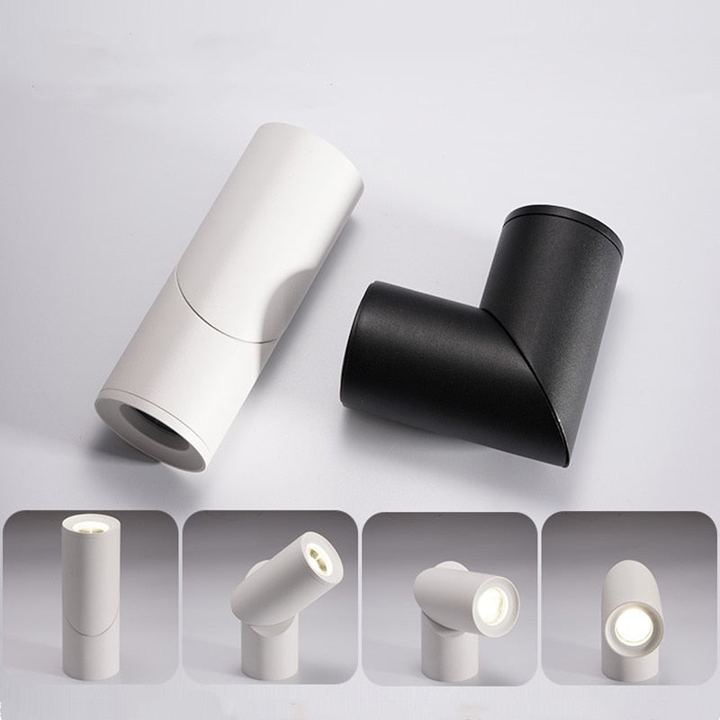 New Dimmable Rotating LED Downlights 10W 15W 20W COB LEDCeiling Spot Lights AC110-220V Warm Cold White Indoor Lighting