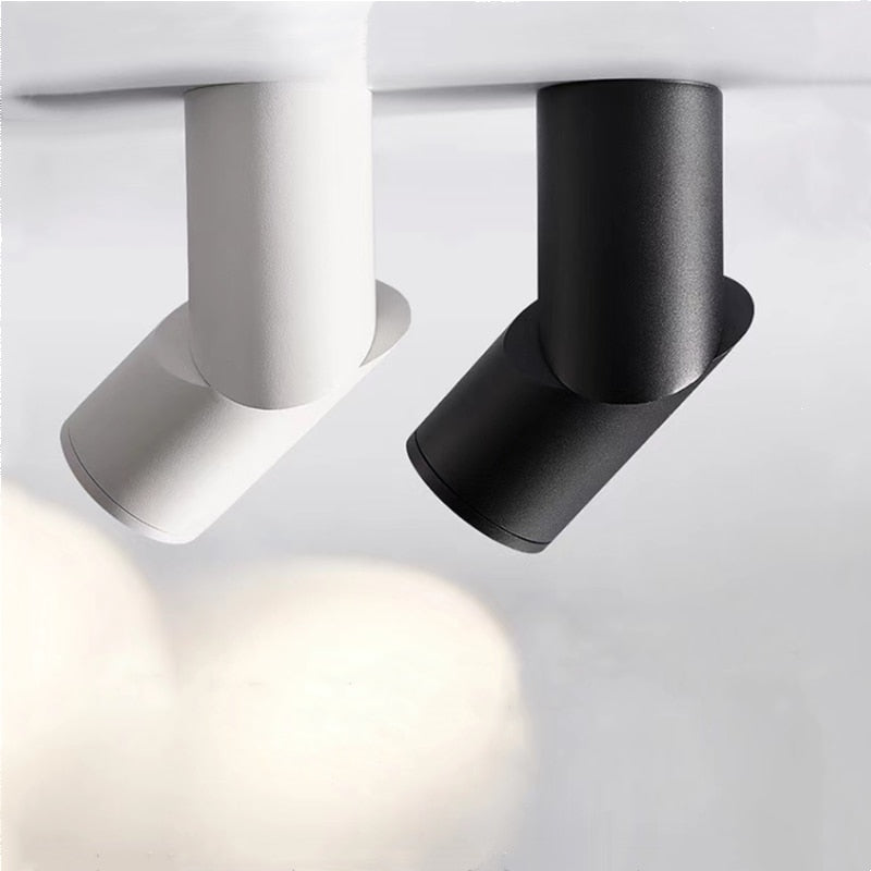 New Dimmable Rotating LED Downlights 10W 15W 20W COB LEDCeiling Spot Lights AC110-220V Warm Cold White Indoor Lighting