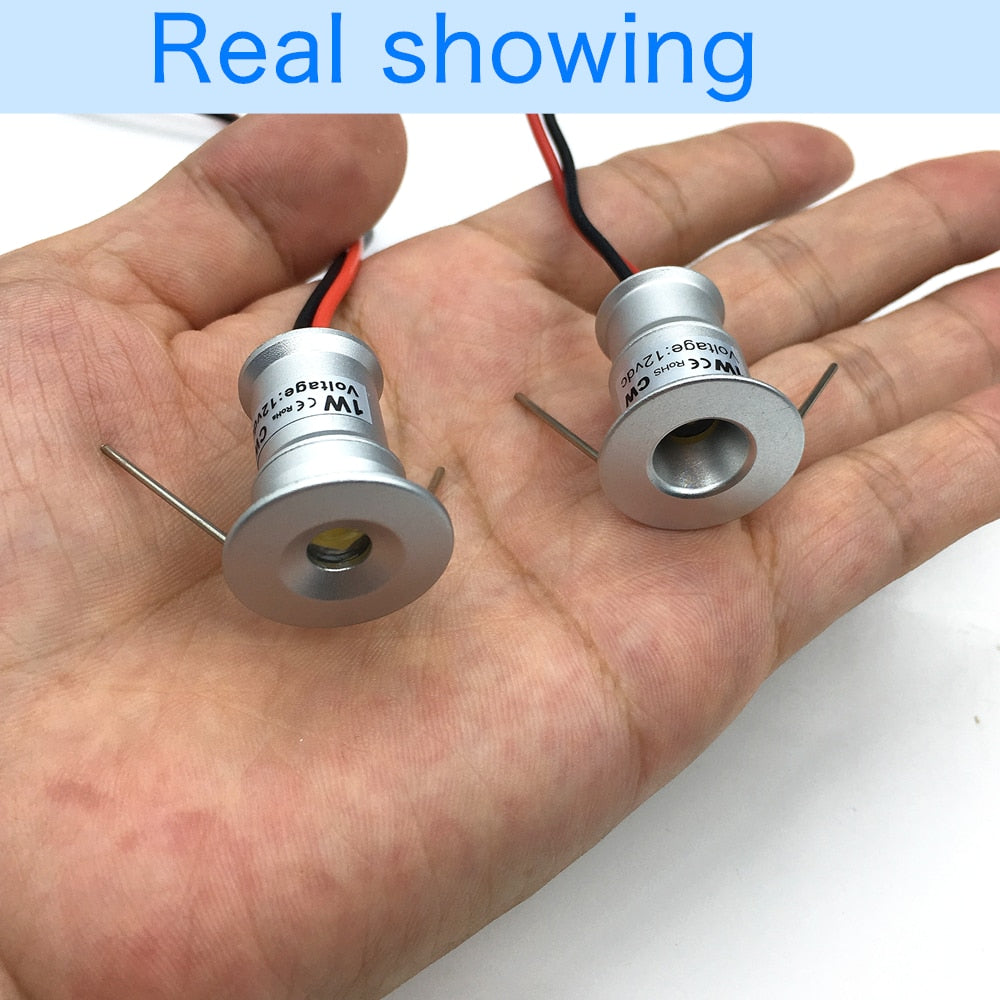 LED Mini Downlight 12V 3V Dimmable Spot Lamp Recessed Downlight for Ceiling Cabinet Showcase Focus KTV Ambient Spotlight
