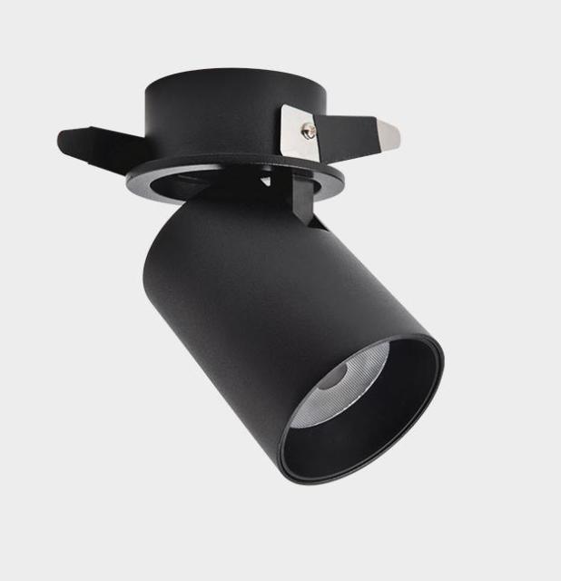 Dimmable 90 Foldable Recessed Ceiling Downlight AC 110V 220V 12W 15W Black/White Housing 360 Degree Rotatable Ceiling Spot Light