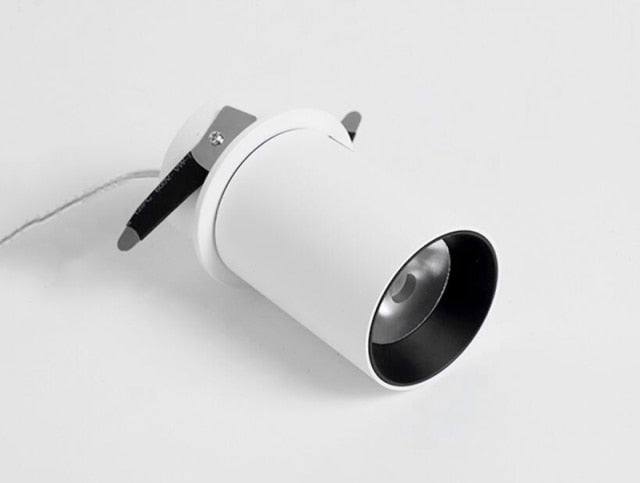 Dimmable 90 Foldable Recessed Ceiling Downlight AC 110V 220V 12W 15W Black/White Housing 360 Degree Rotatable Ceiling Spot Light