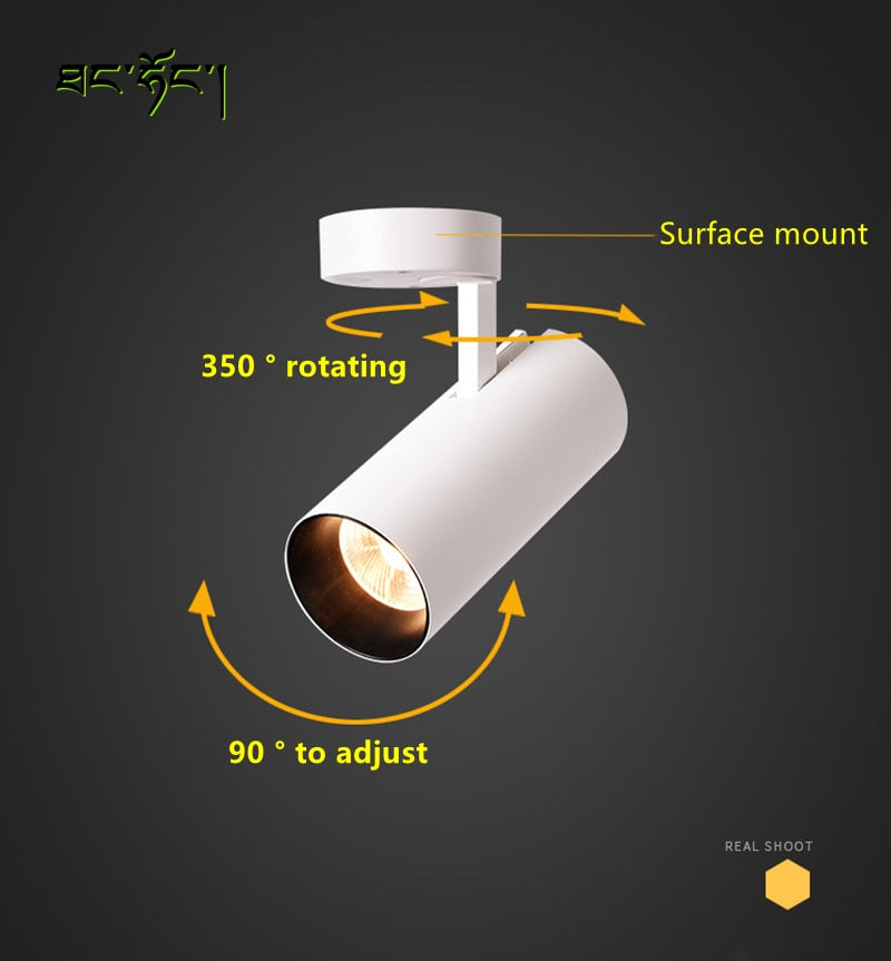 Surface Mounted 360° Rotatable LED Ceiling Downlight 7W 12W 20W 30W Spotlight Clothing Shop Store Home 220V