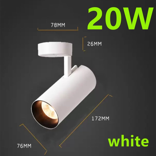 Surface Mounted 360° Rotatable LED Ceiling Downlight 7W 12W 20W 30W Spotlight Clothing Shop Store Home 220V