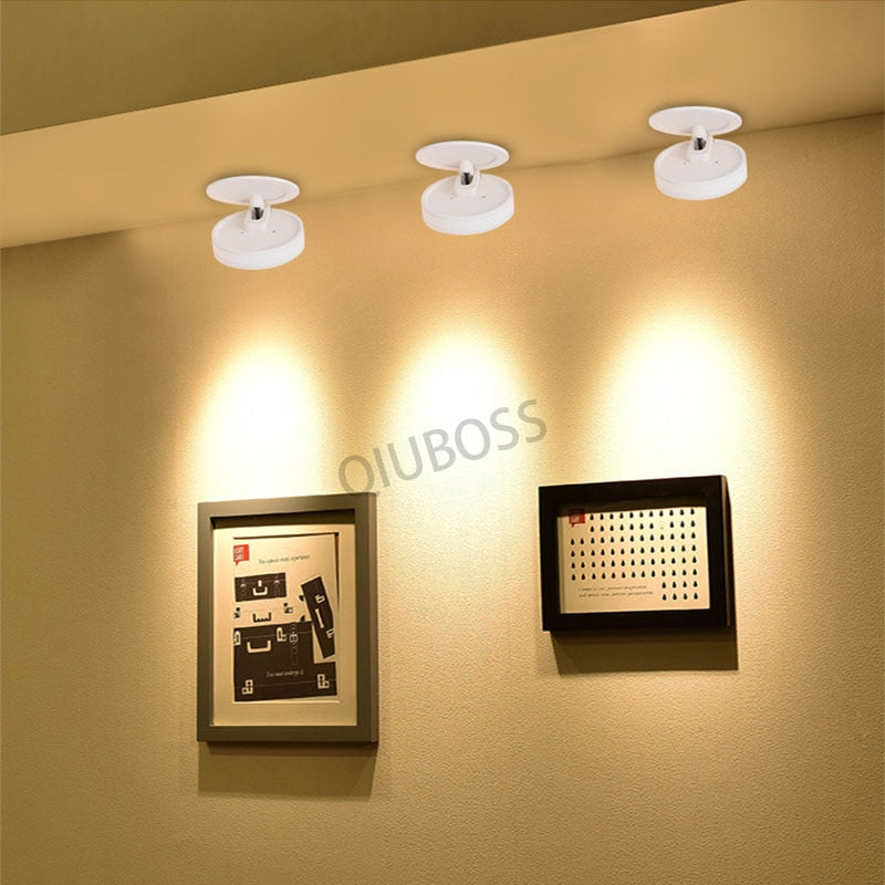 Round Foldable LED Ceiling Downlight LED Recessed Spotlight 7W/9W/12W/15W/18W/20W AC90-260V LED Background Lamps Indoor Lighting