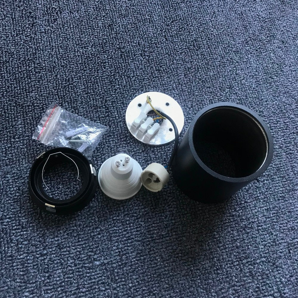 Cylinder Surface Mounted LED GU10 Downlight Fixture 220V Bathroom Waterproof IP65 Outdoor Ceiling Down Spot Light Fitting