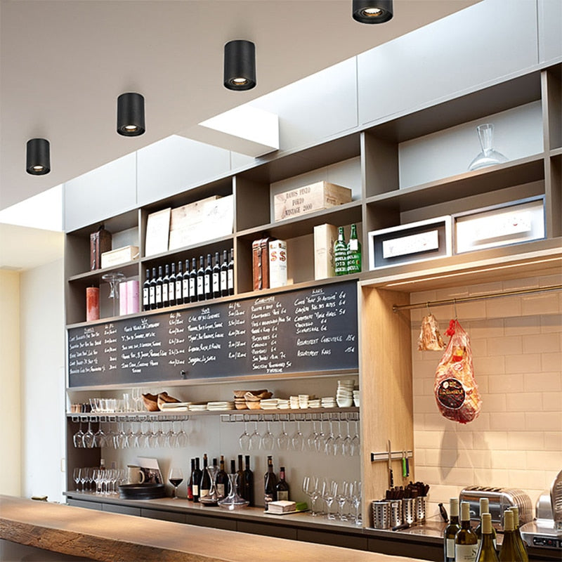 Modern LED Ceiling Spot Lamp 5W 10W 14W GU10 Surface Mounted Dimmable Spotlight Bedroom Bedside Kitchen Balcony Lighting Fixture