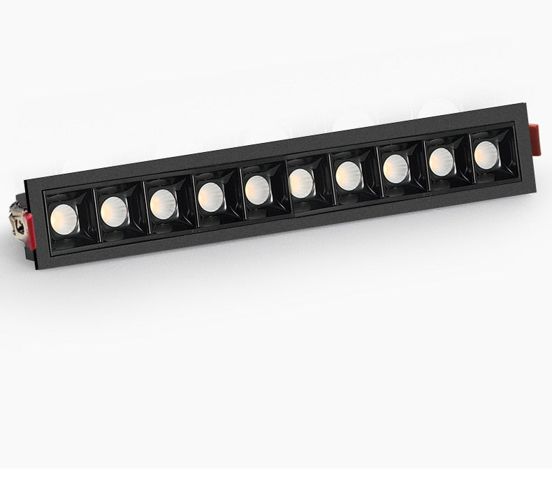 Dimmable LED Downlight 10W 20W 30W Spot Light Line Light Bar Creative Linear Long Strip Living Room Corridor Recessed