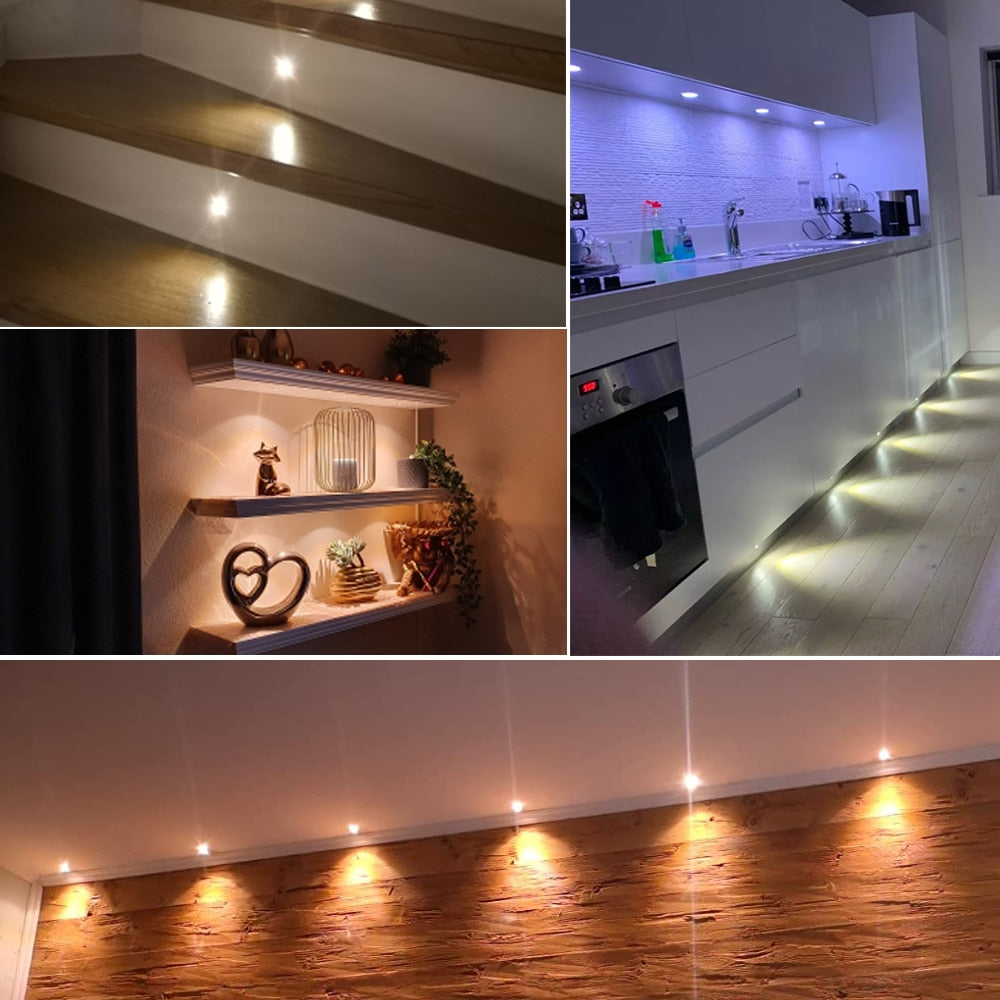 Mini Led Spot Light Ceiling Downlight 15mm Cutout Recessed Spotlight With AC85-277V Dimming Driver Indoor Lighting 9pcs/set
