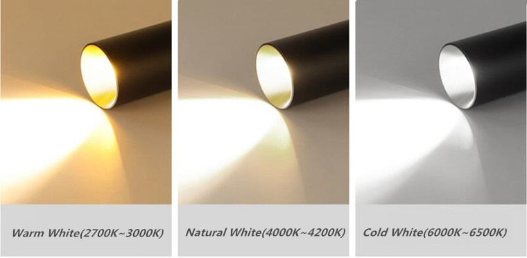 Cylindrical Dimmable COB LED Downlights 10W 12W 15W LED Ceiling Spot Lights AC85~265V LED Ceiling Lamps Background Lighting