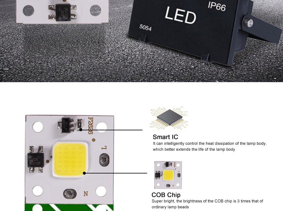 220V 110V Smart IC MINI LED COB Chip 10W White Warm White No Need Driver LED Lamp for Flood Light Spotlight Downlight Lighting