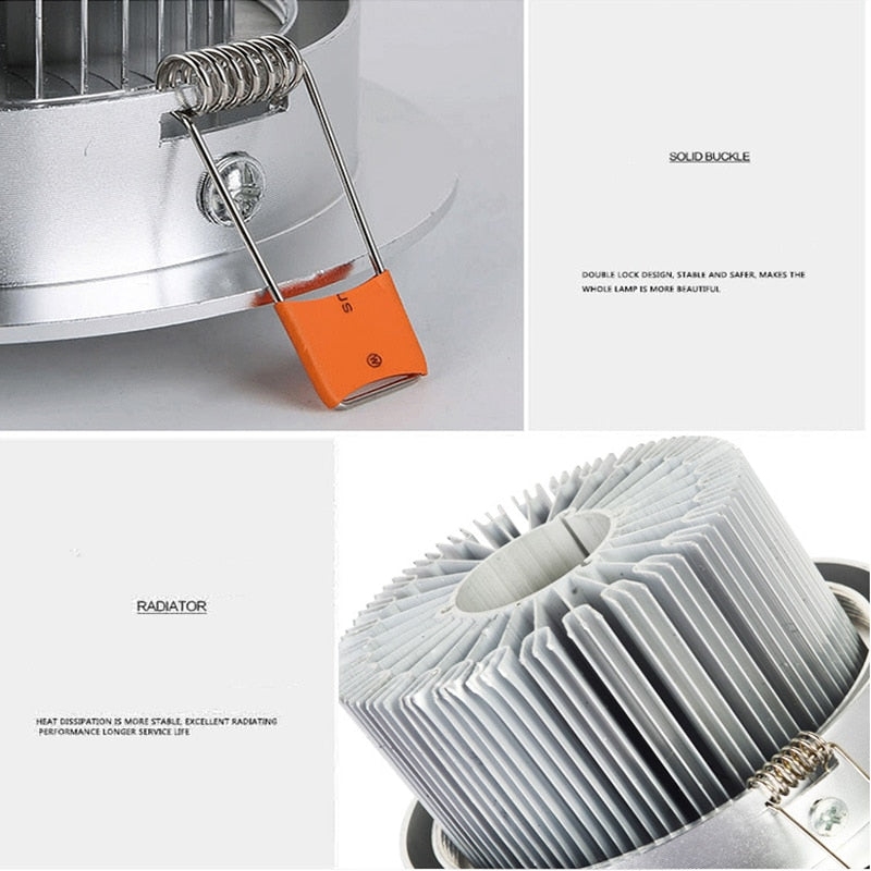 ACETIDE LED downlight Recessed Spot 6W 9W 12W 15W 21W AC220V LED Ceiling Downlight Dimmable led Downlight LED Spot Light