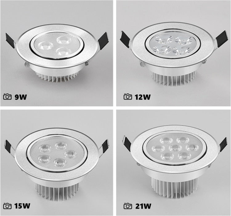 ACETIDE LED downlight Recessed Spot 6W 9W 12W 15W 21W AC220V LED Ceiling Downlight Dimmable led Downlight LED Spot Light