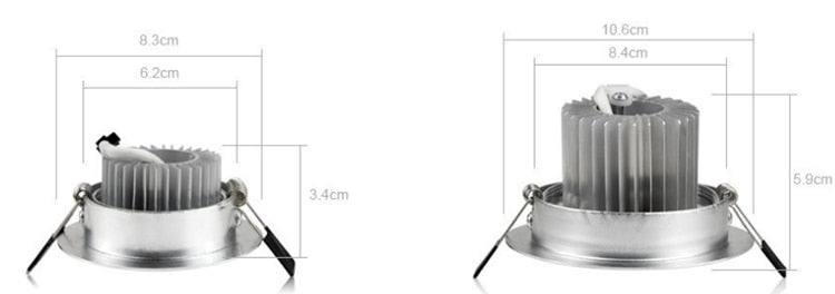 ACETIDE LED downlight Recessed Spot 6W 9W 12W 15W 21W AC220V LED Ceiling Downlight Dimmable led Downlight LED Spot Light