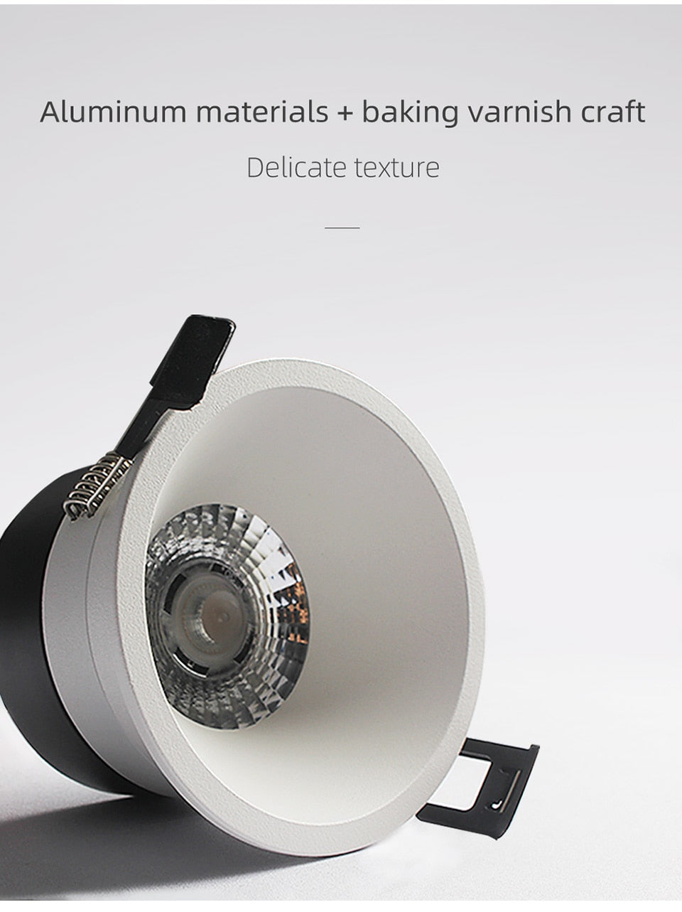 Aislian led Recessed downlight IP65 waterproof ultra-thin large beam angle spot light embedded bathroom shower room toilet