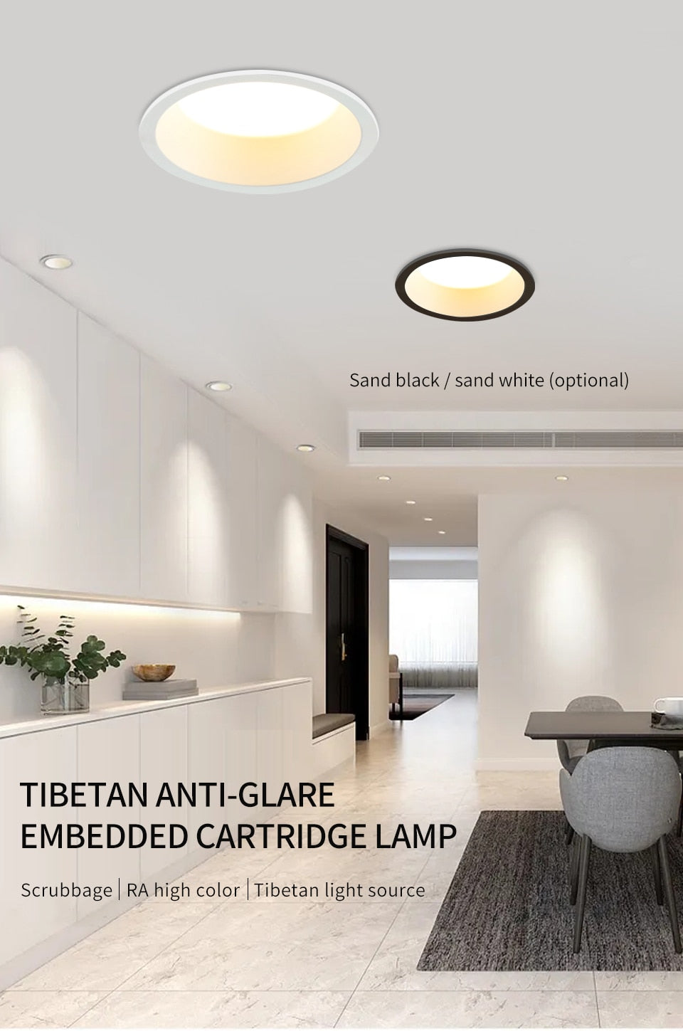 LED Recessed Downlight Indoor Narrow Border Down Light 8W 12W 16W LED Lamp Living Room Aluminum Ceiling High Quality Downlights