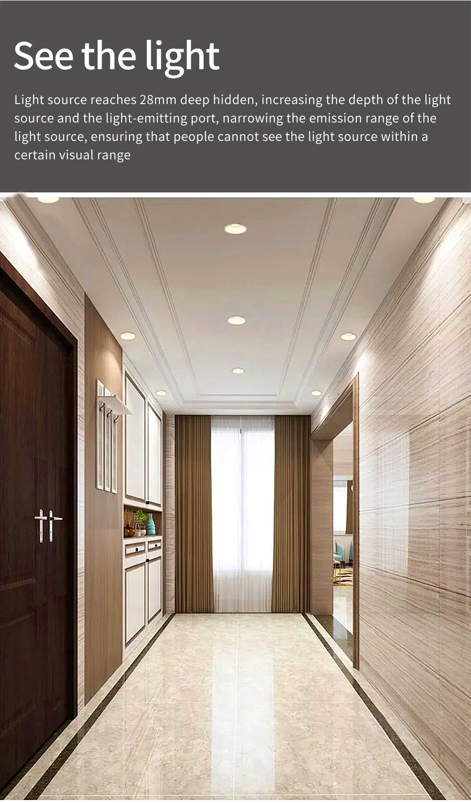 LED Recessed Downlight Indoor Narrow Border Down Light 8W 12W 16W LED Lamp Living Room Aluminum Ceiling High Quality Downlights