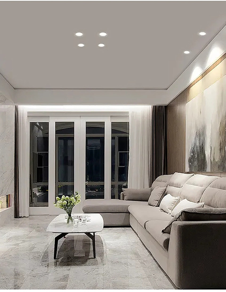 LED Recessed Downlight Indoor Narrow Border Down Light 8W 12W 16W LED Lamp Living Room Aluminum Ceiling High Quality Downlights