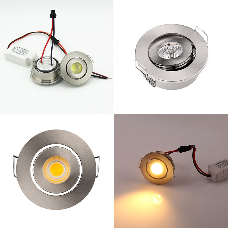 Factory 3W Micro Led Spot Light White Miniature Mini COB LED Downlights 3W Small Recessed Spotlights Cob