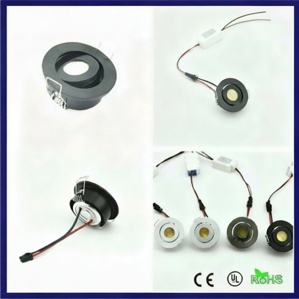 Factory 3W Micro Led Spot Light White Miniature Mini COB LED Downlights 3W Small Recessed Spotlights Cob