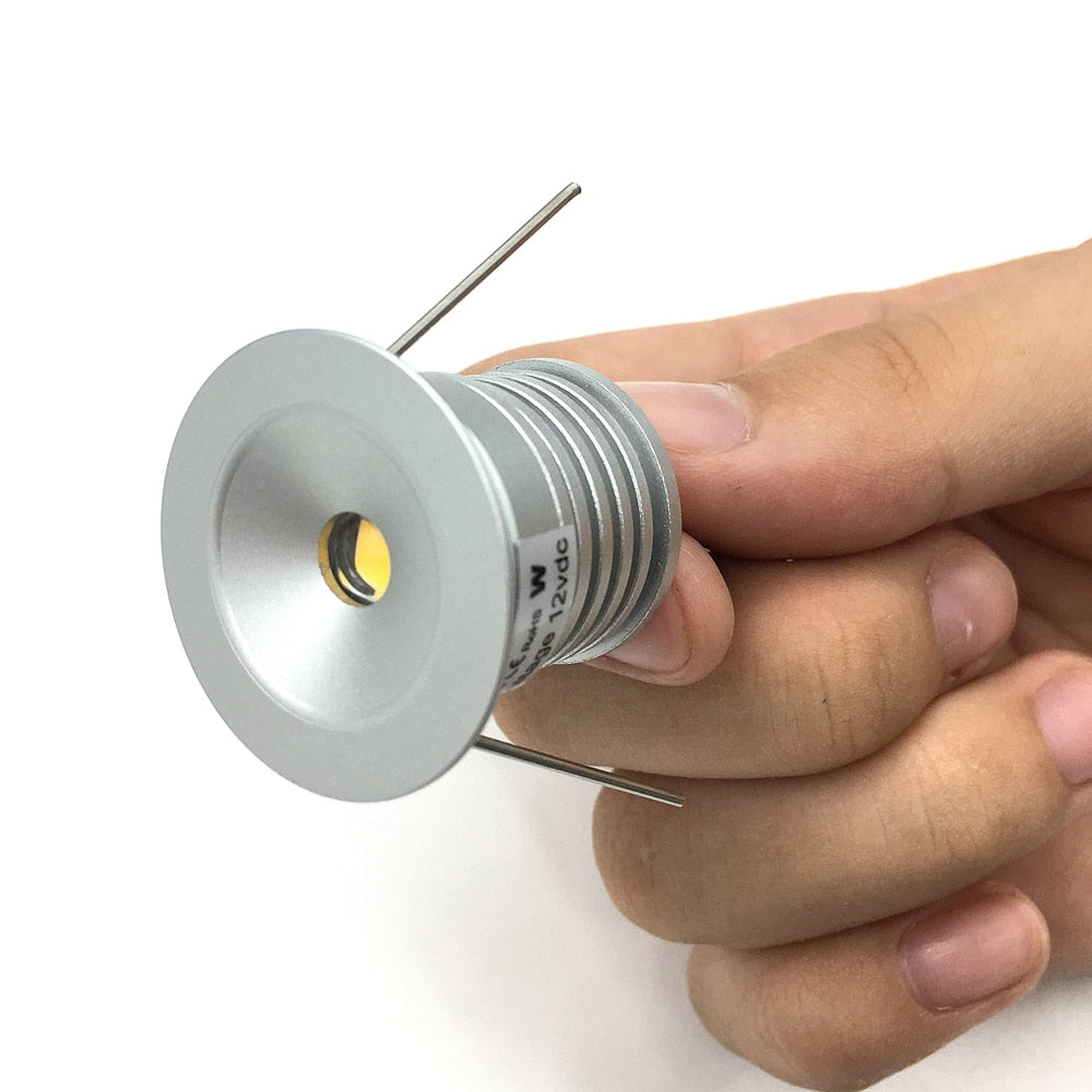 IP65 1W Mini LED Spotlight DC12V Indoor Dimmable Downlight 25MM Focos Ceiling Spot Lamp Corridor Stair Cabinet Gazebo Lighting
