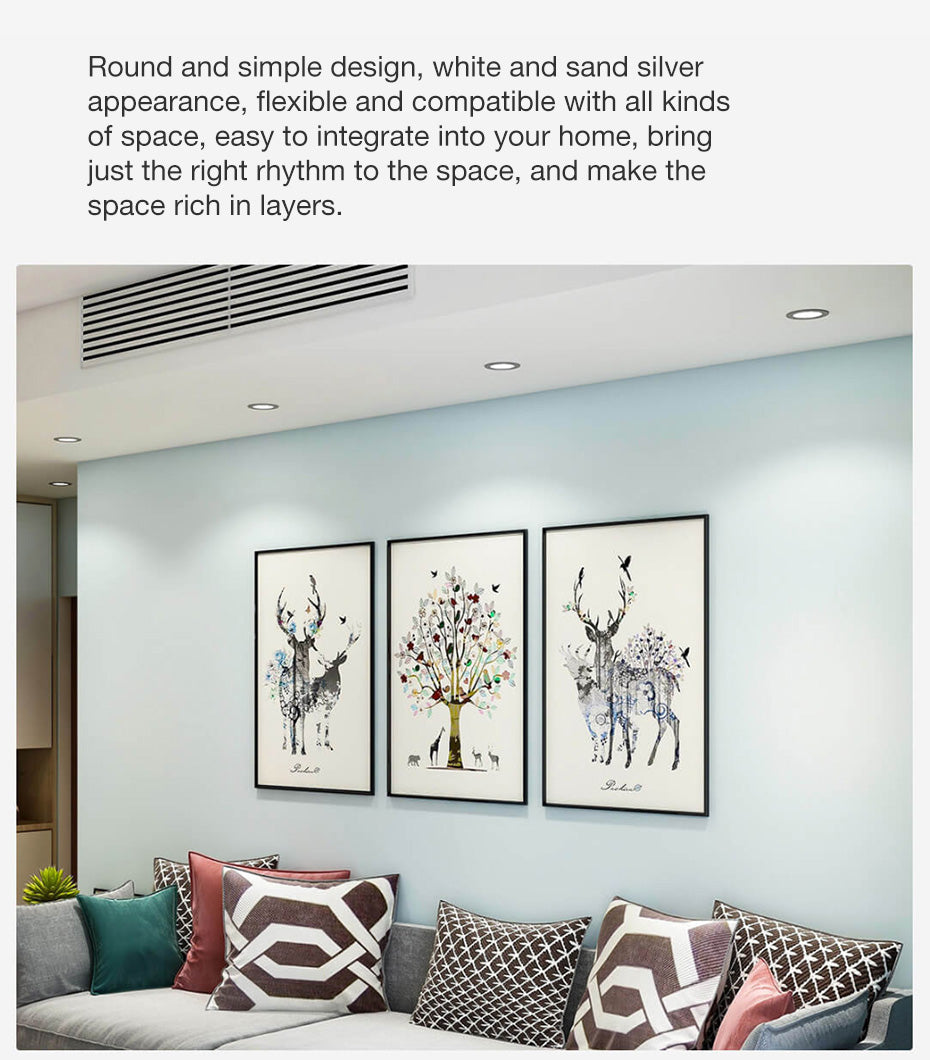 Xaomi OPPLE LED Downlight 3W 120 Degree Round Recessed Lamp Warm/Cool White Led Bulb Bedroom Kitchen Indoor LED Spot Lighting