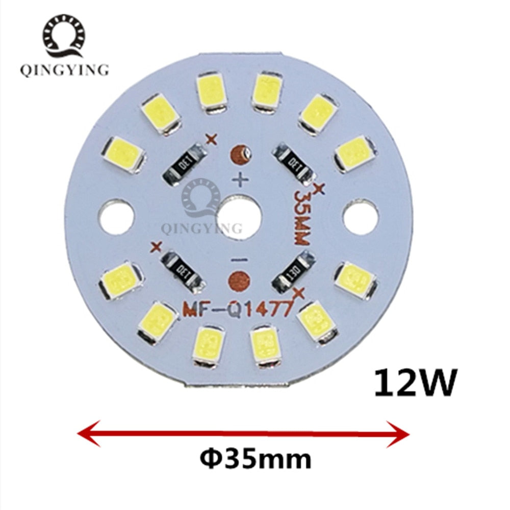 Downlight 20-50pcs a Lot DC12V lamp Bead LED Bulb Lamp 3W 6W 9W 12W 15W 18W Brightness Light Board For led bulb led downlight