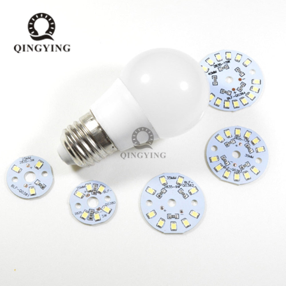 Downlight 20-50pcs a Lot DC12V lamp Bead LED Bulb Lamp 3W 6W 9W 12W 15W 18W Brightness Light Board For led bulb led downlight