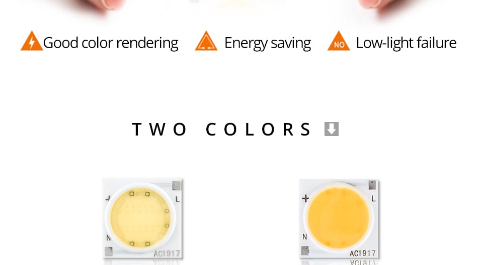 Samrt IC Ceramics LED Chip Lamp 3W 5W 7W 9W 12W 15W 20W 30W 220V COB LED Matrix Diode Array Floodlight Spotlight Downlight Bulb