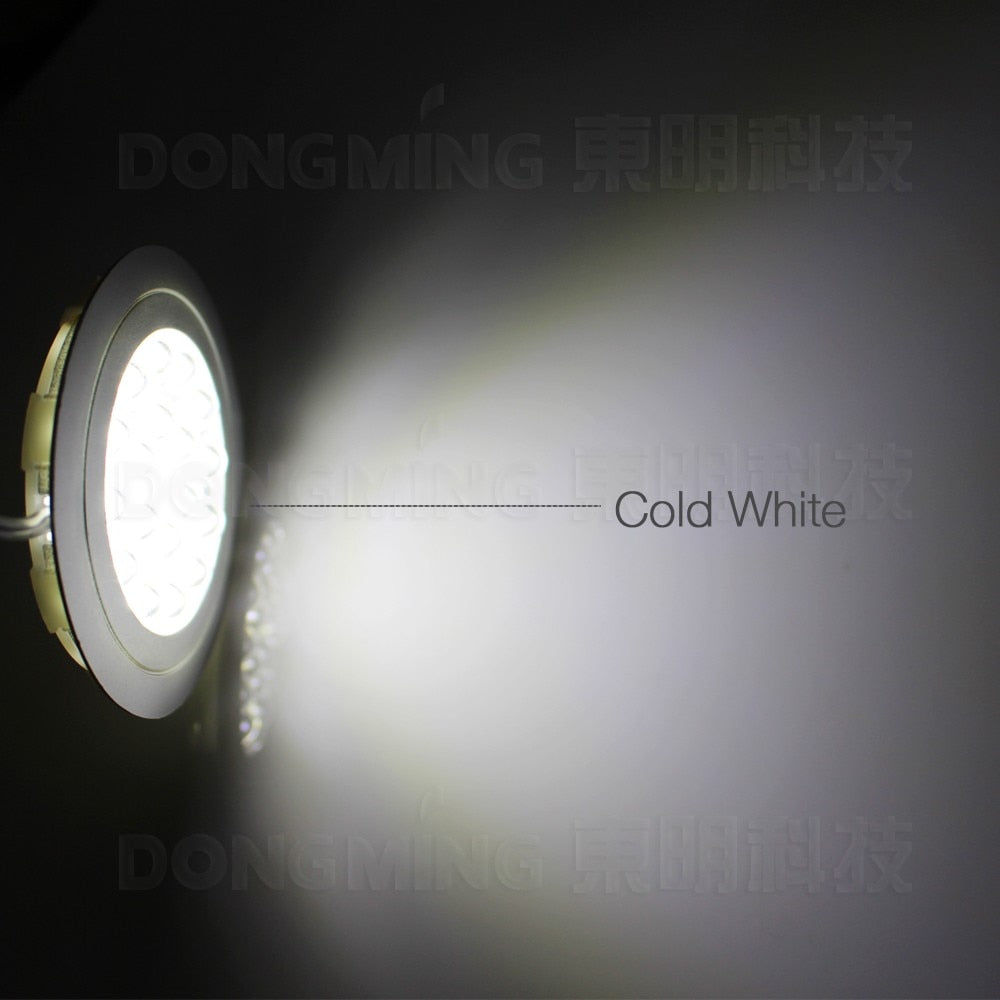 Round Recessed Led spot light 1.5W 12V Led kitchen Spotlight Warm/White home decor cabinet down Light cupboard DC12V wardrobe