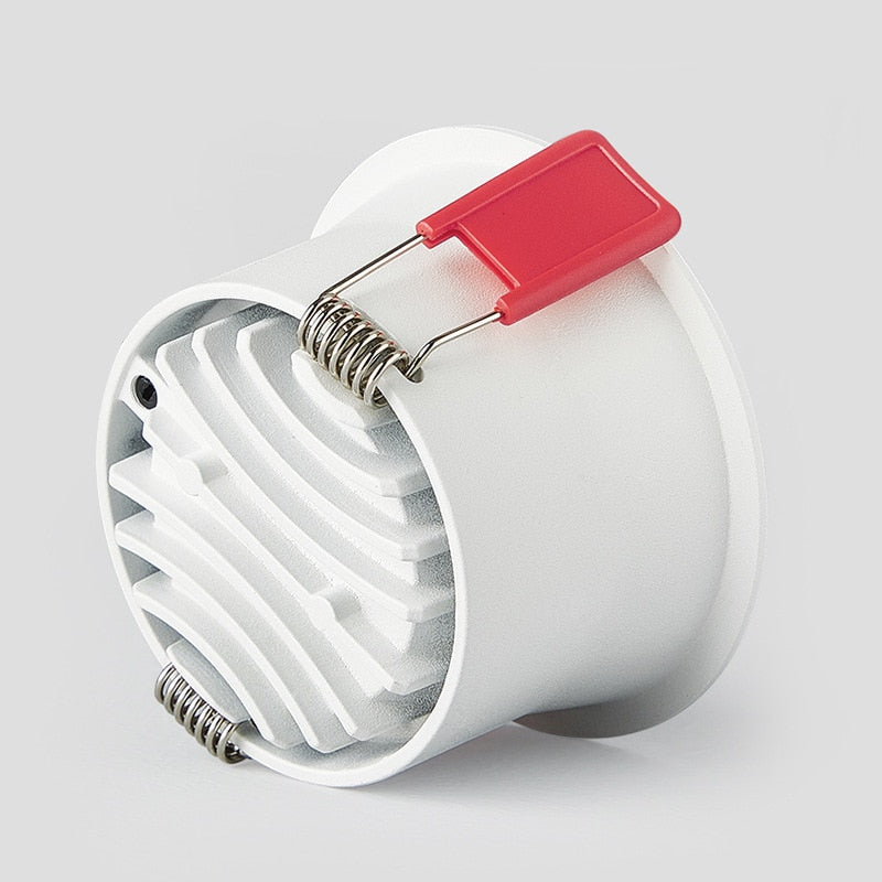 Round Anti-Glare Led SMD2835 Recessed Downlights 7w 12w 15w Dimmable 110v 220v Ceiling Lamp Spotlights for Indoor Lighting