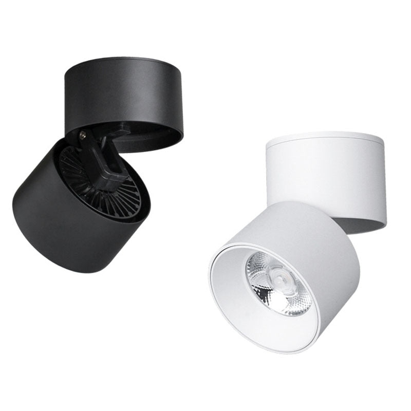 Modern Simple Black and White LED downlight Aluminum small spot led light fixture 10W 20W shop & store home decor ceiling light