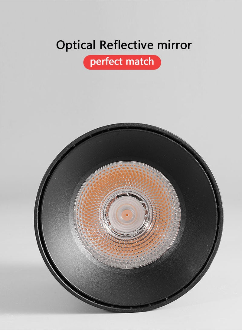 Modern Simple Black and White LED downlight Aluminum small spot led light fixture 10W 20W shop & store home decor ceiling light