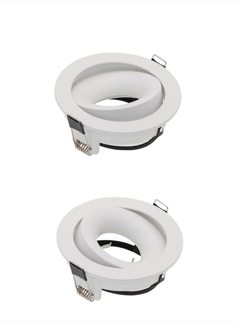 GU10 Spot bulb fixture 360 degree adjustable MR16 fitting mounting ceiling spot lights frame round downlight holder bases Fitting