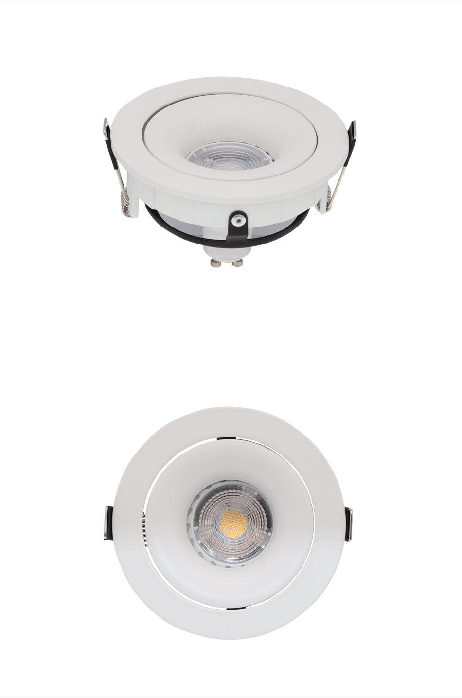 GU10 Spot bulb fixture 360 degree adjustable MR16 fitting mounting ceiling spot lights frame round downlight holder bases Fitting