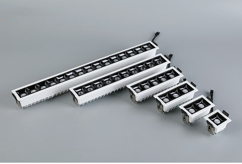 LED Linear Light COB Downlight Dimmable 10W 20W 30W 24 Degree Ceiling Spot Lights 2W 4W 6W 85-265V White Black Bathroom Lighting