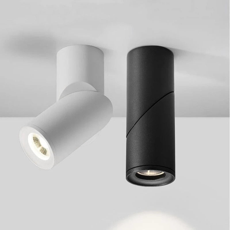 LED COB regulable Downlights ac85-265V 10W 15W 20W LED white black