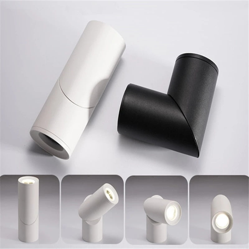 LED COB regulable Downlights ac85-265V 10W 15W 20W LED white black