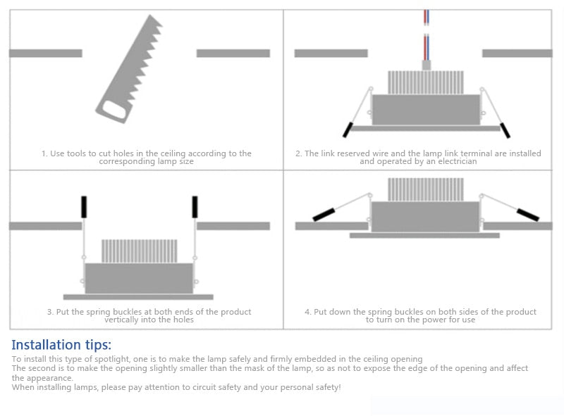 Zigbee 3.0 Tuya Home Smart RGBCW Downlight Indoor Ambient Light Voice Remote Control Compatible With Alexa Google Home 10W/12W