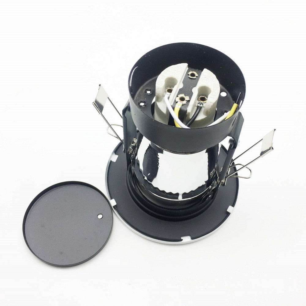 Recessed edison Ceiling Bathroom Downlight kit 70mm 90mm Cut Hole Spot Lamp Fitting Frame Bulb Replaceable E26 E27 Sockets