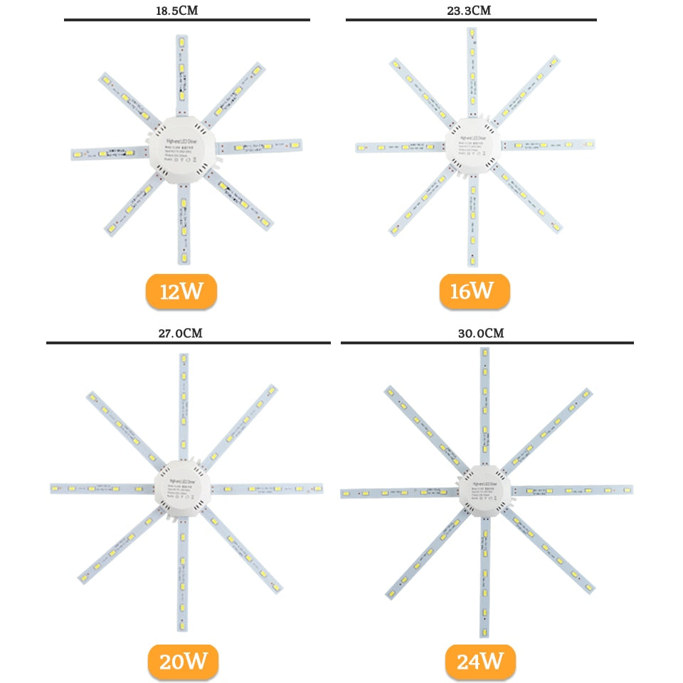 Led Downlight Accessory Octopus Magnetic plate Ring Light Led Lamp 12W 16W 20W 24W 220V For Ceiling Lamp Absorb dome Replace