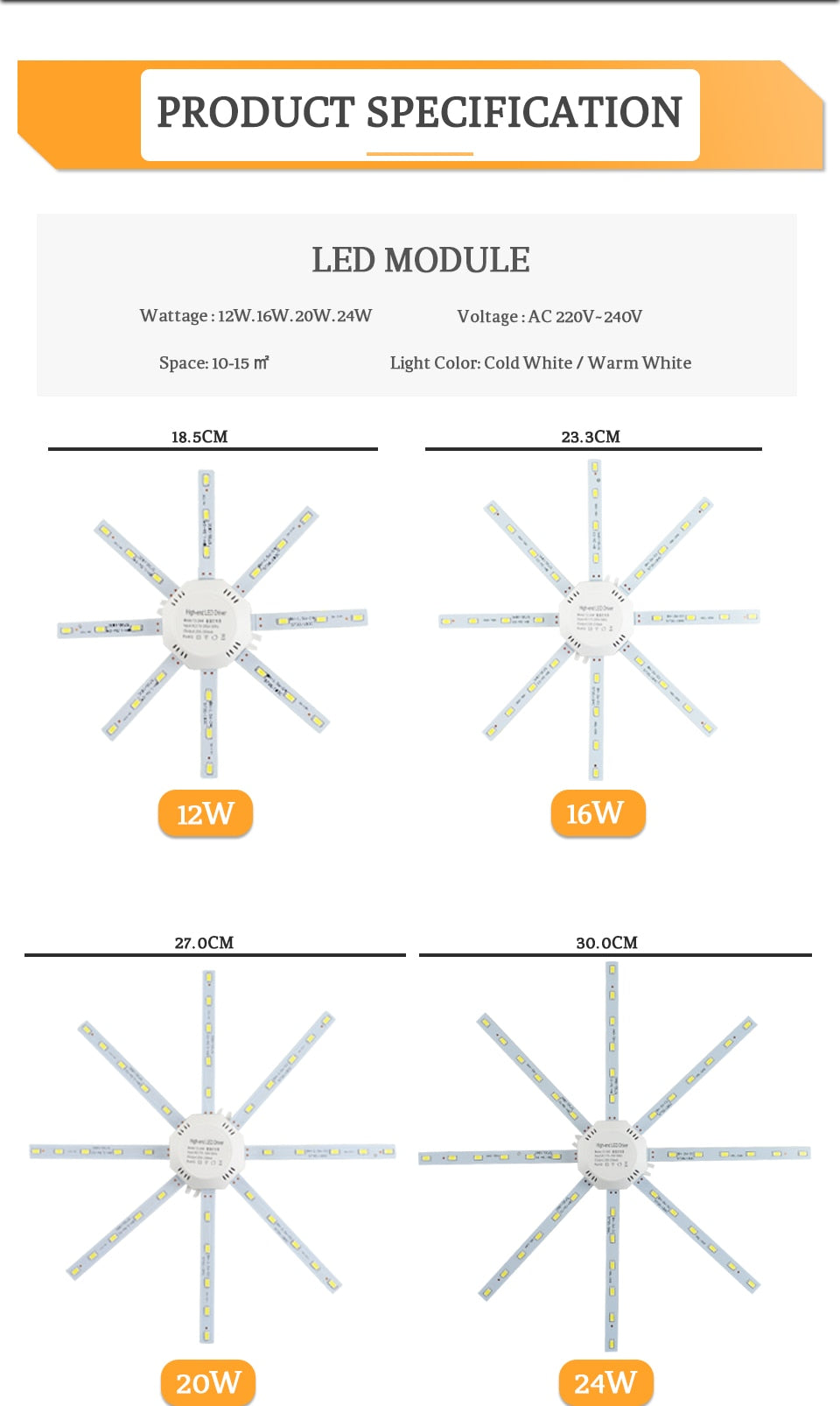 Led Downlight Accessory Octopus Magnetic plate Ring Light Led Lamp 12W 16W 20W 24W 220V For Ceiling Lamp Absorb dome Replace